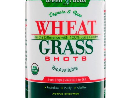 GREEN FOODS - Organic and Raw Wheat Grass Shots - 10.6 oz. (300 g) Cheap