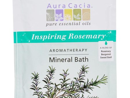 AURA CACIA - Aromatherapy Mineral Bath, Inspiring Rosemary - 2.5 oz. (70.9 g) Discount