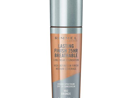 RIMMEL - Lasting Finish Breathable Foundation, Bronze - 1 fl. oz. (30 ml) Cheap