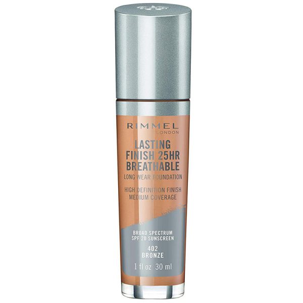 RIMMEL - Lasting Finish Breathable Foundation, Bronze - 1 fl. oz. (30 ml) Cheap