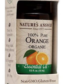 NATURE S ANSWER - Essential Oil Organic Orange - 0.5 fl. oz. (15 ml) Fashion