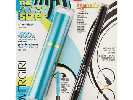 COVERGIRL - Super Sizer Mascara Very Black and Intensify Me! Eye Liner Intense Black - 0.03 fl. oz. (1 ml) Discount